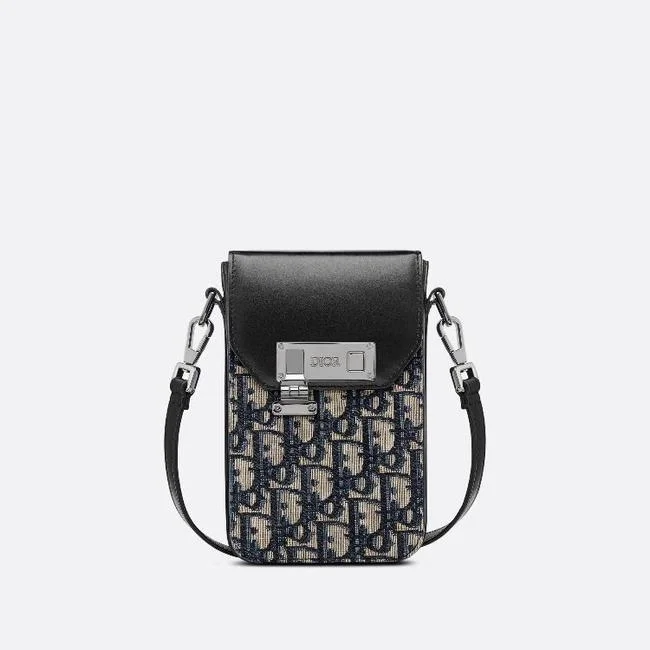 디올 버티컬 파우치 베이지