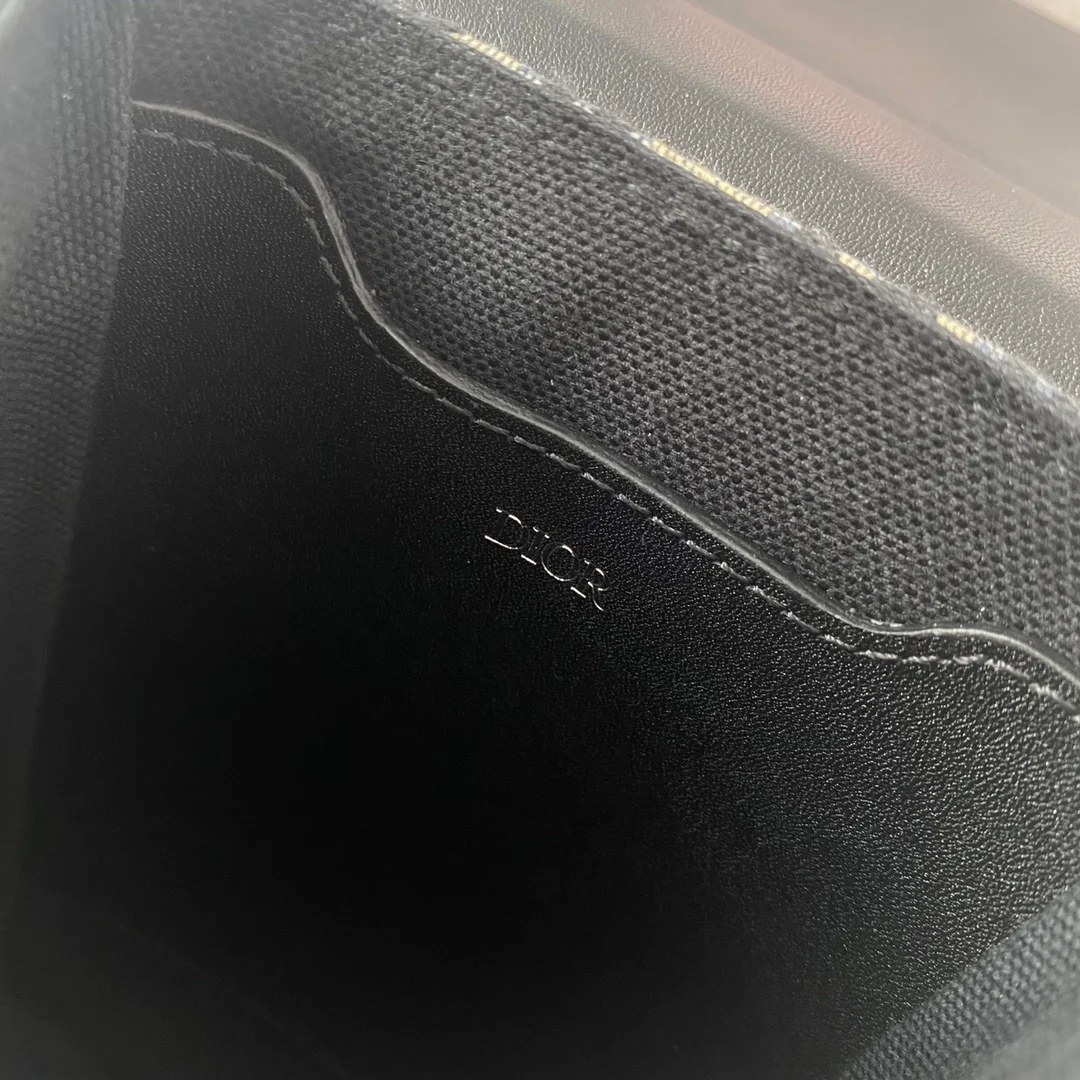 디올 버티컬 파우치 베이지