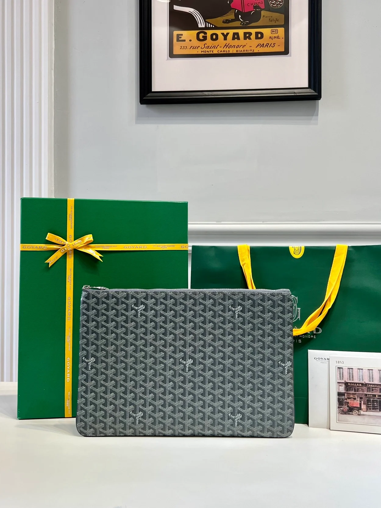 고야드 세나 클러치 MGM 그레이