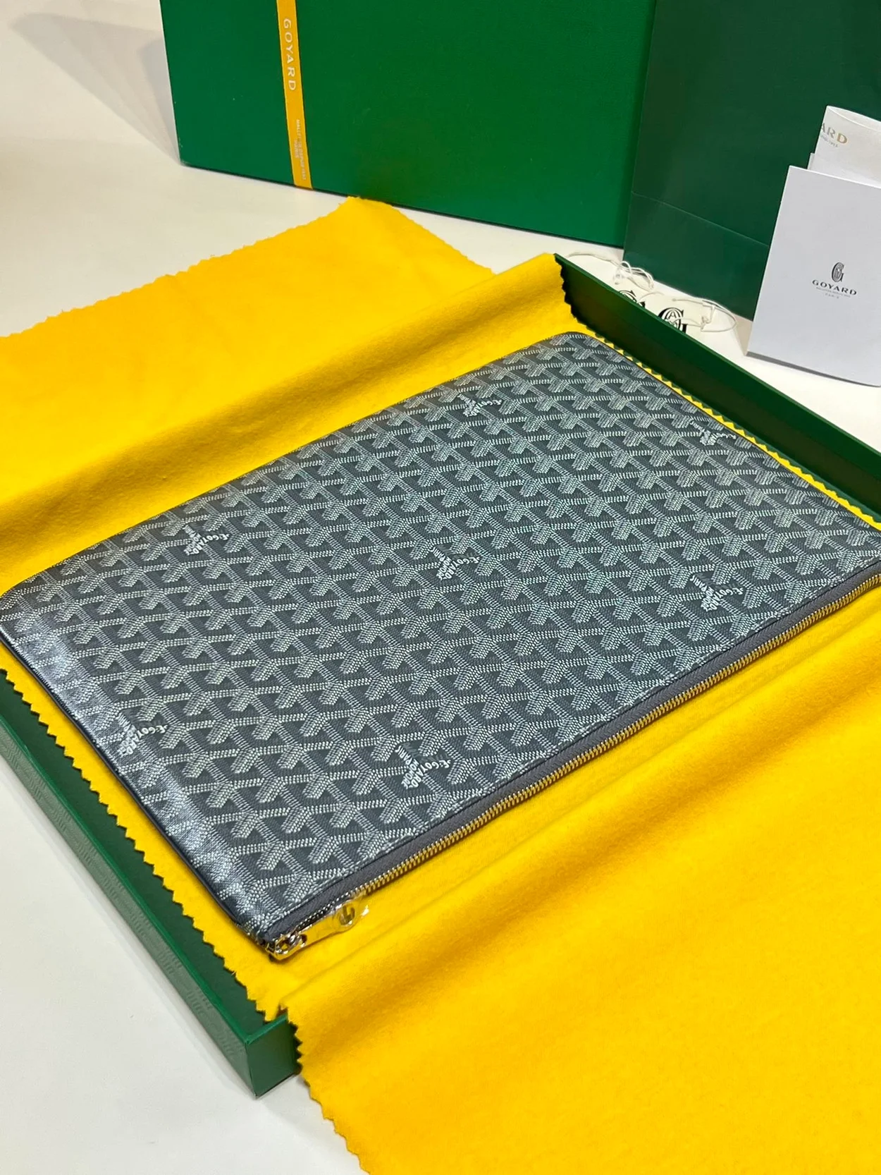 고야드 세나 클러치 MGM 그레이