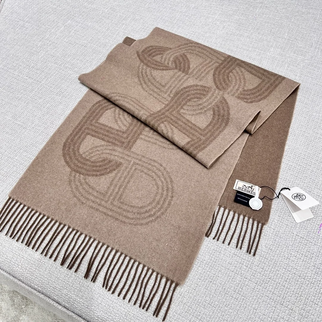 에르메스 포부르 캐시미어 머플러 베이지