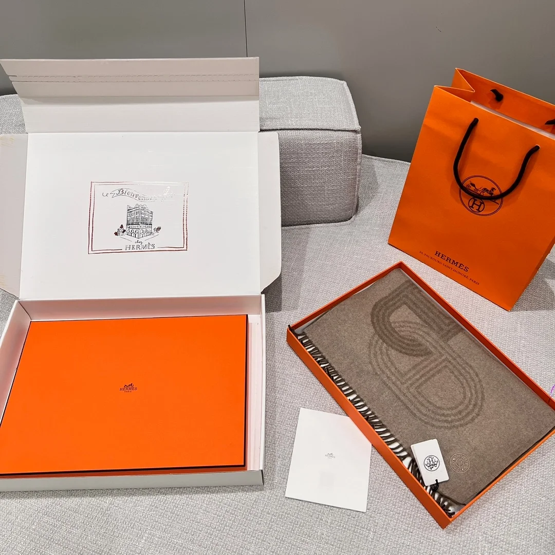 에르메스 포부르 캐시미어 머플러 베이지