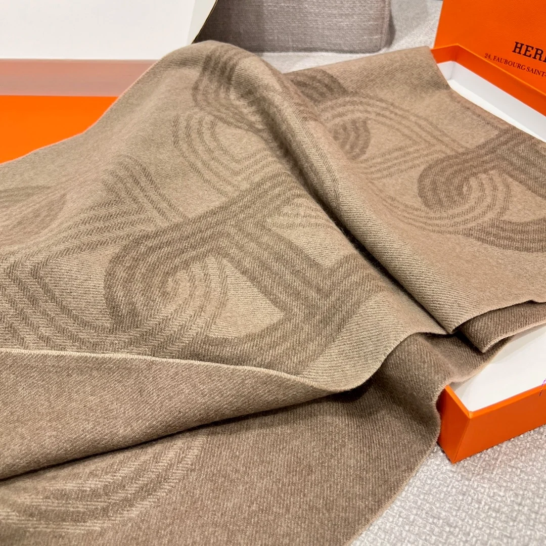 에르메스 포부르 캐시미어 머플러 베이지