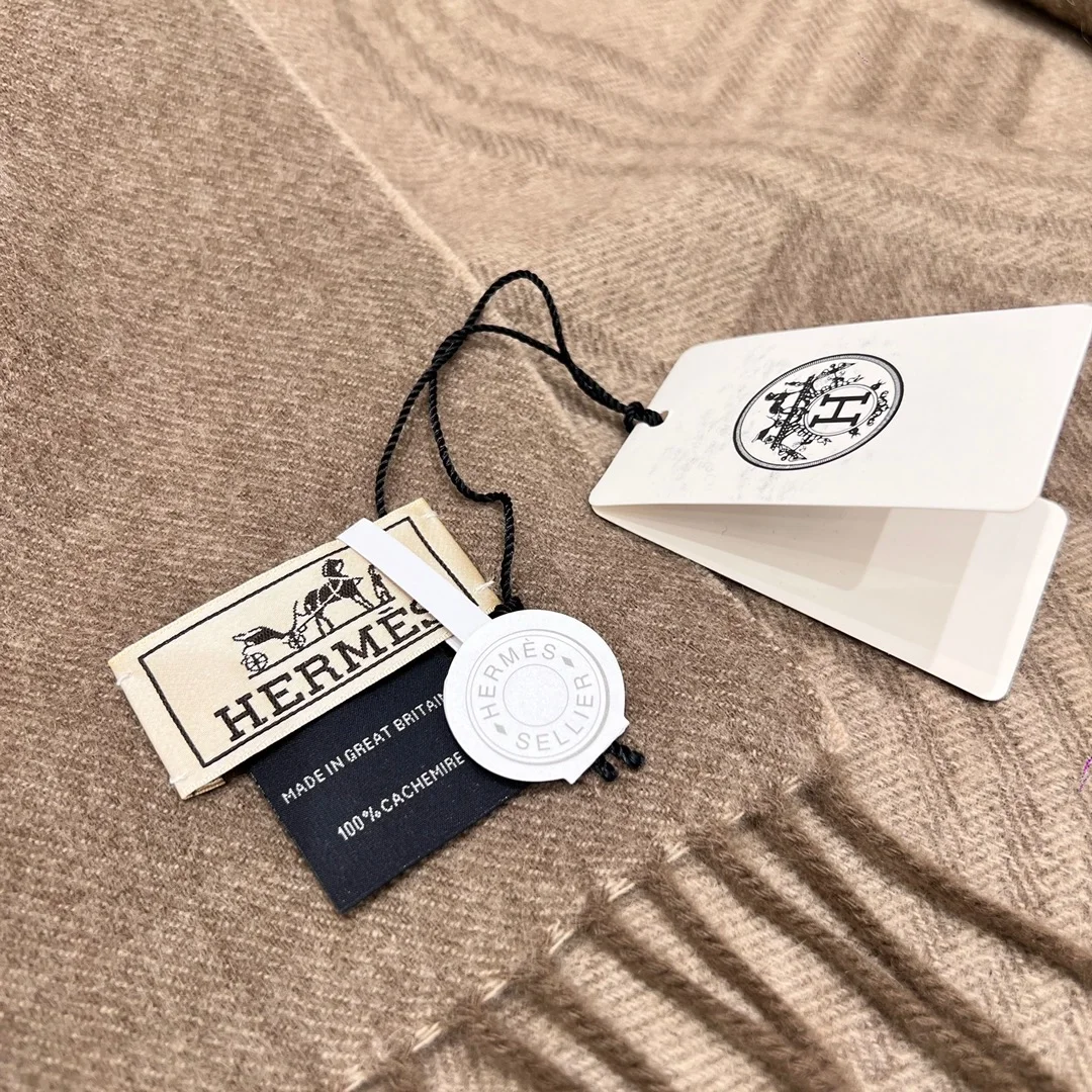 에르메스 포부르 캐시미어 머플러 베이지