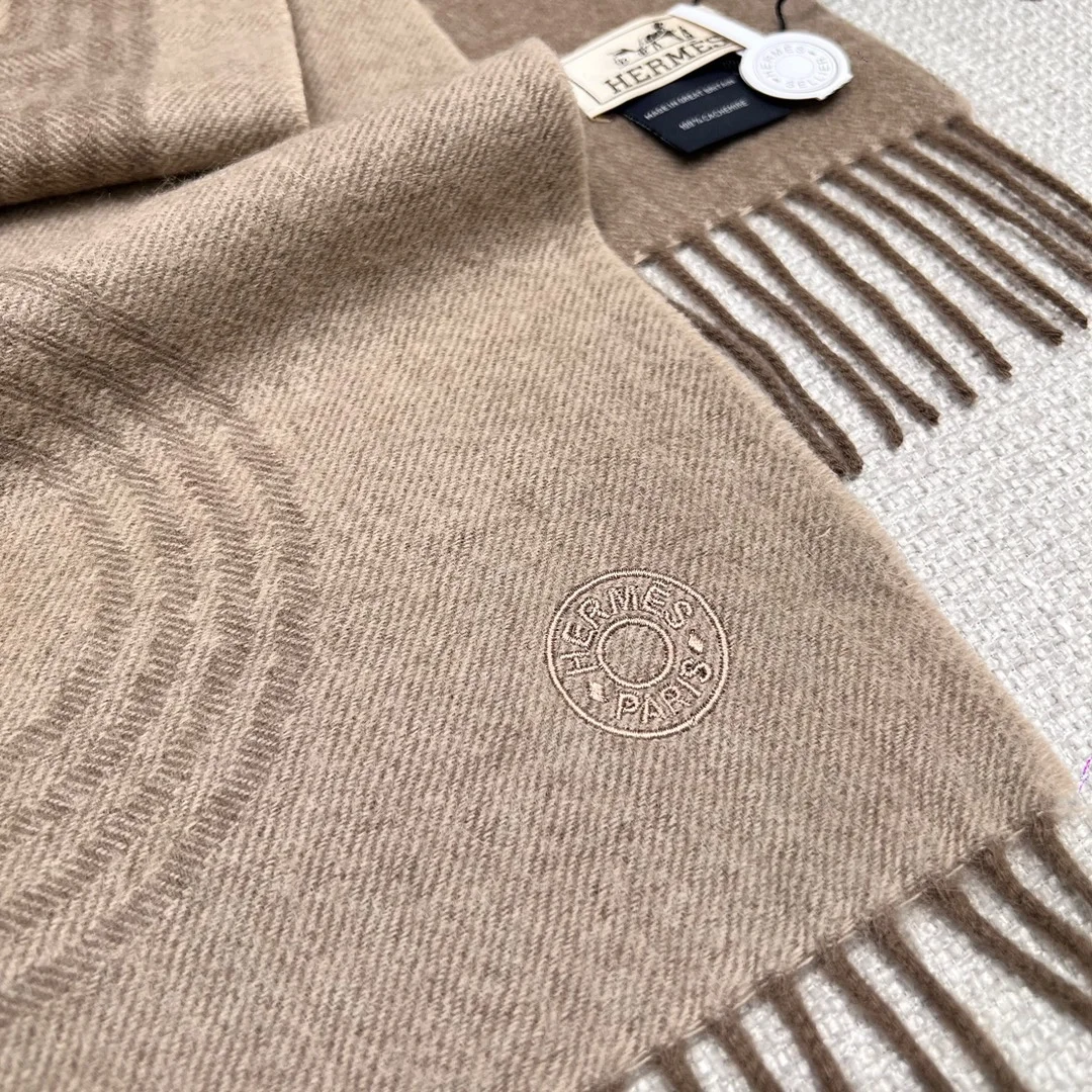 에르메스 포부르 캐시미어 머플러 베이지