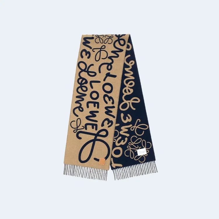 로에베 애너그램 패치 캐시미어 머플러