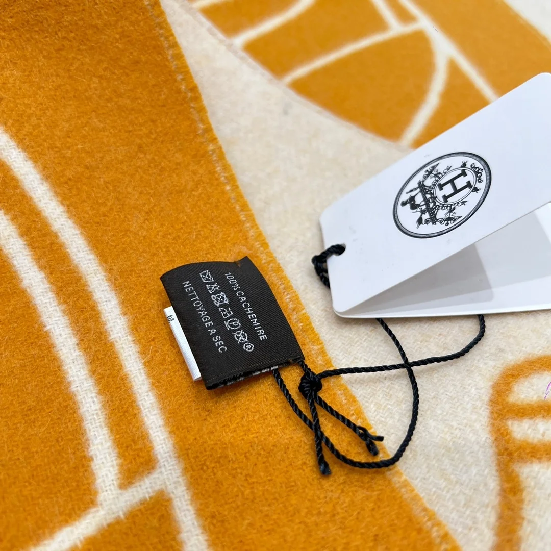 에르메스 카사퀘 오렌지 머플러