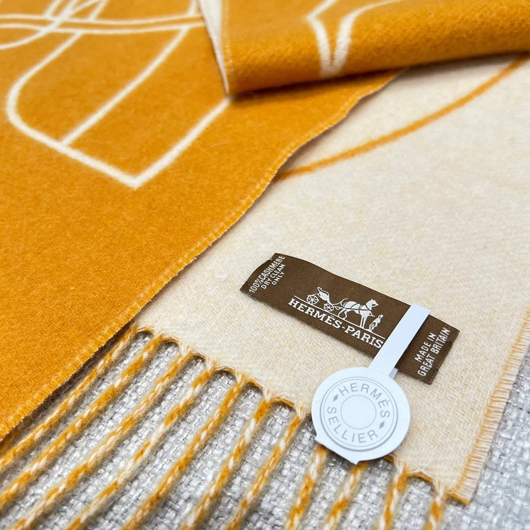 에르메스 카사퀘 오렌지 머플러