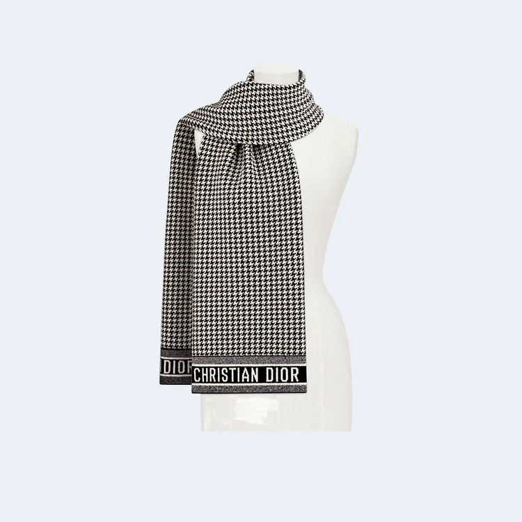 디올 30 몽테인 스카프 블랙&화이트