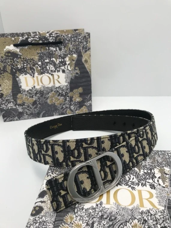 디올 오블리크 자카드 벨트