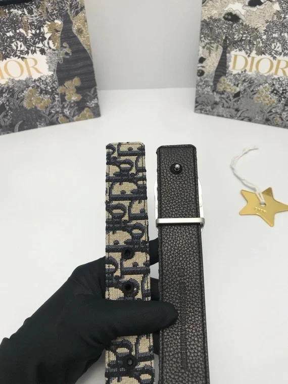 디올 오블리크 자카드 벨트
