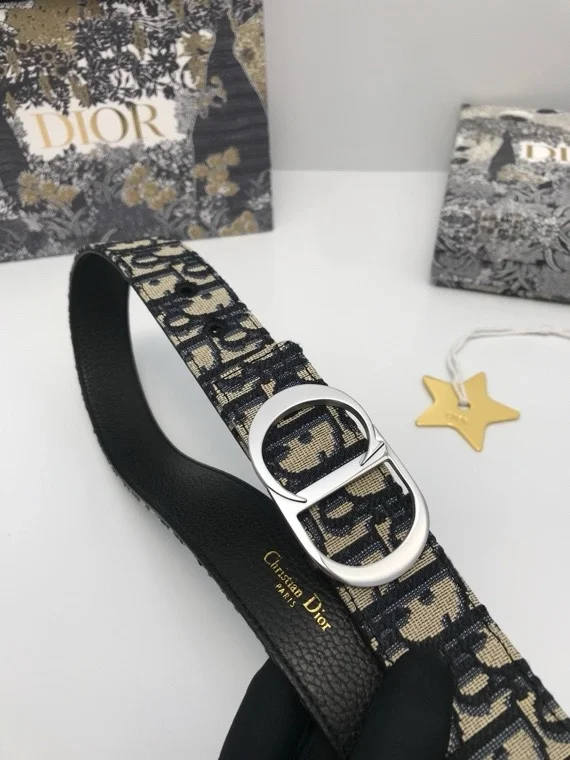 디올 오블리크 자카드 벨트