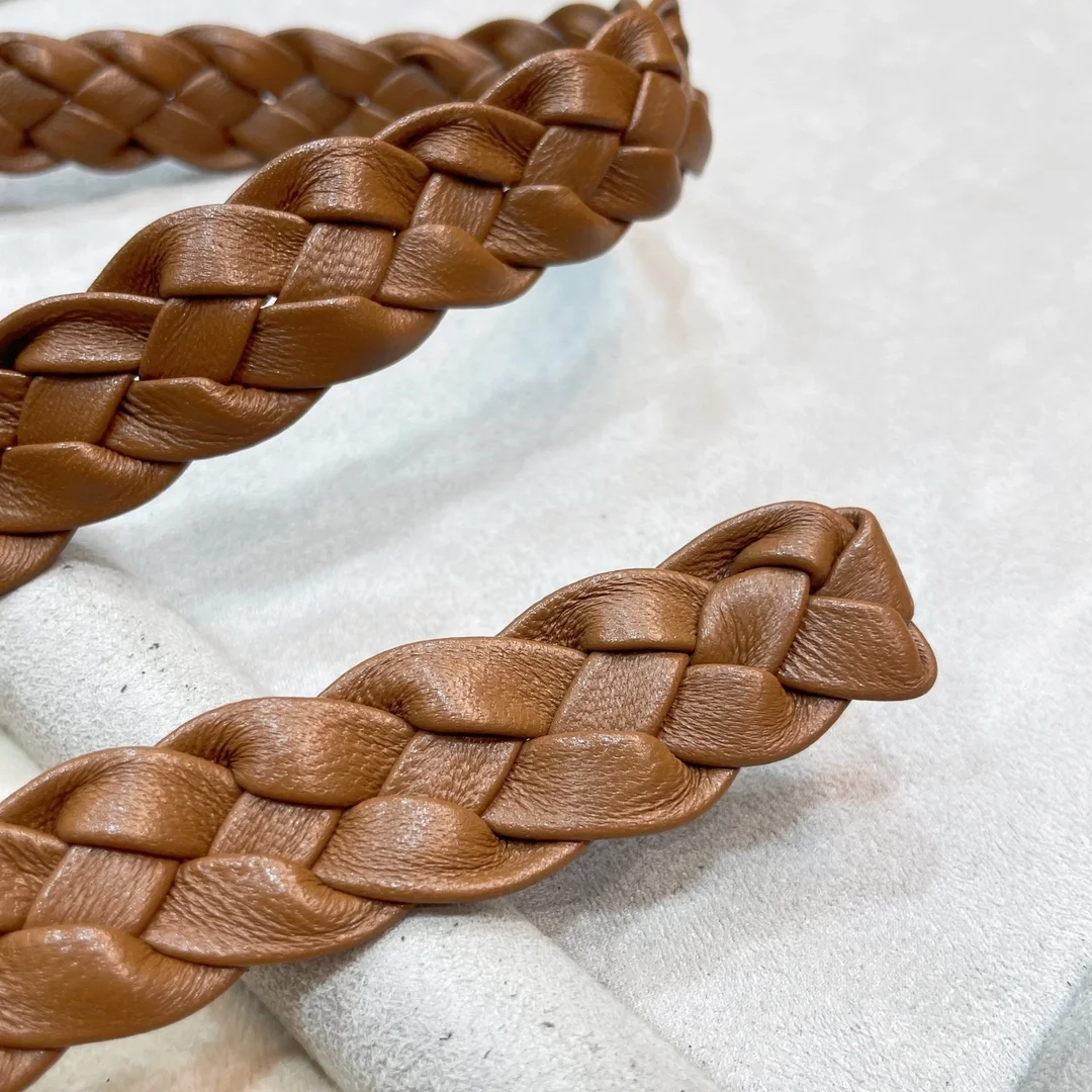 프라다 나파 레더 벨트 브라운 25mm