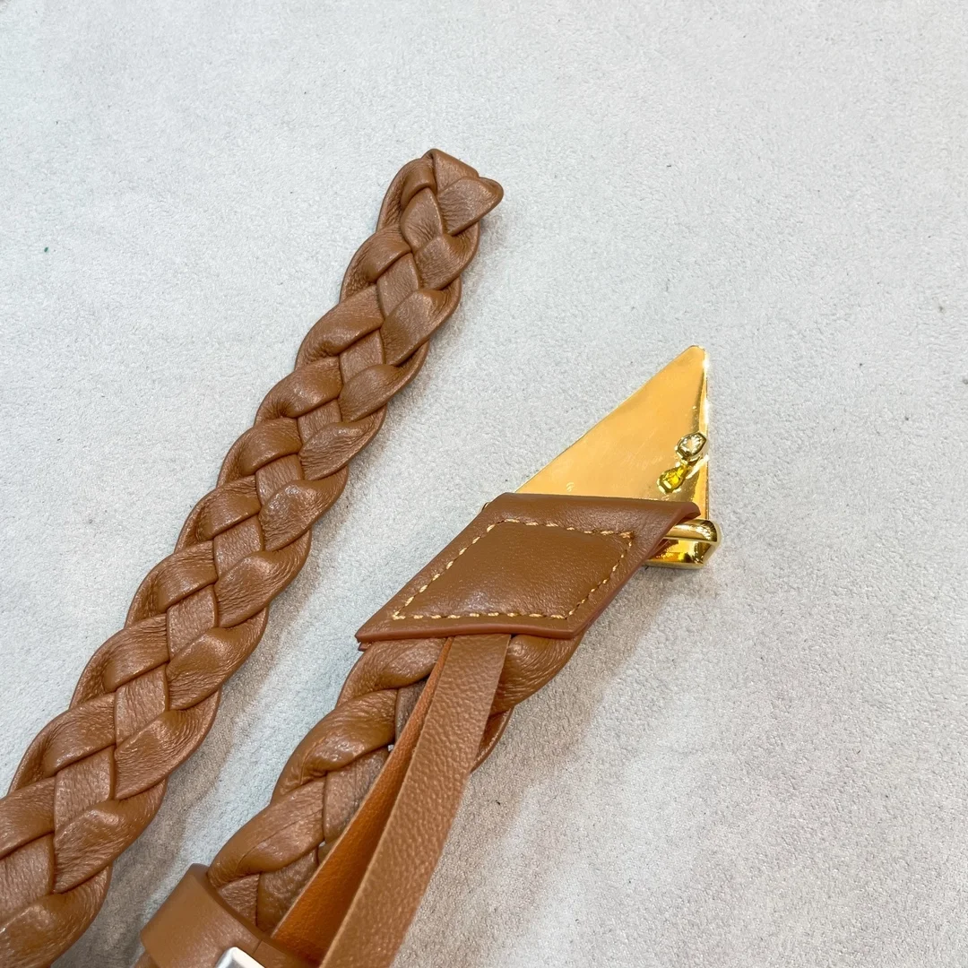 프라다 나파 레더 벨트 브라운 25mm