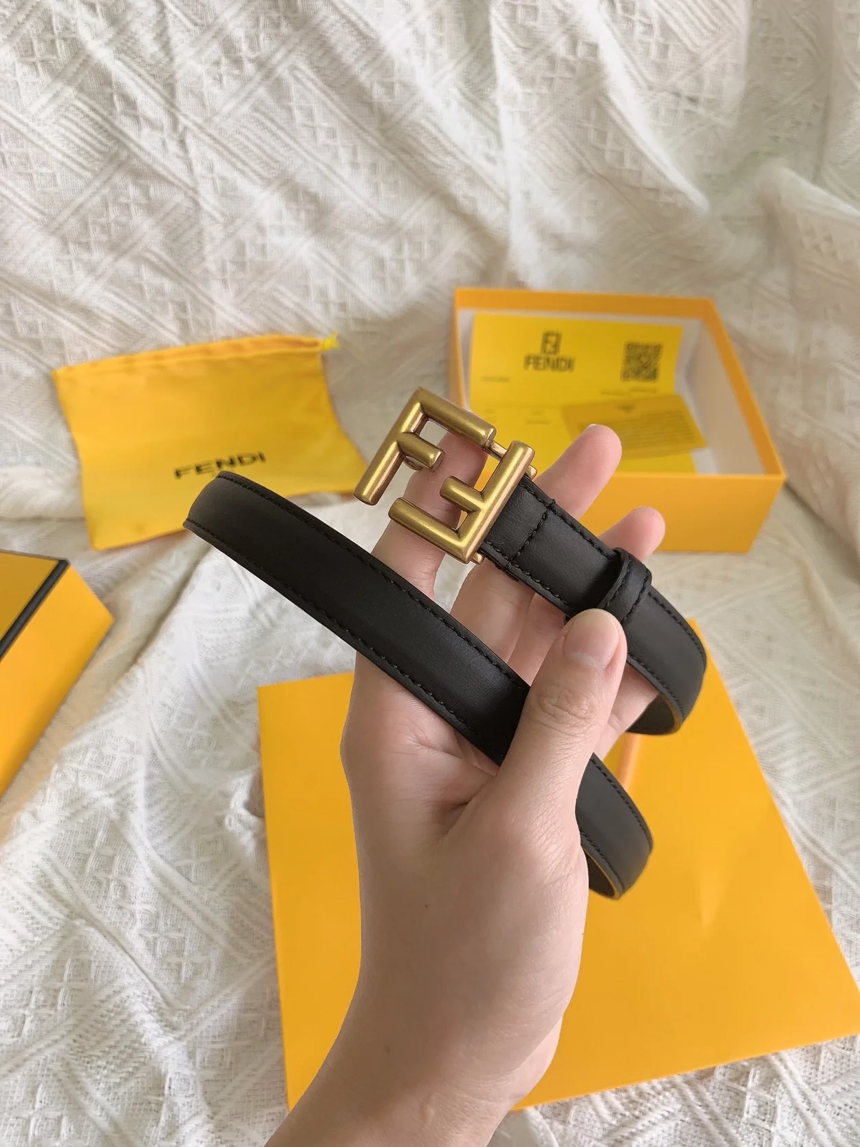 펜디 블랙 벨트 20mm