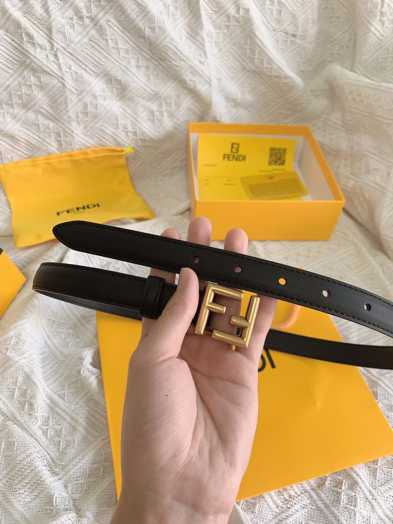 펜디 블랙 벨트 20mm