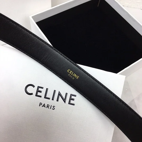 셀린느 미디움 트리옹프 벨트 토리옹 레더 블랙