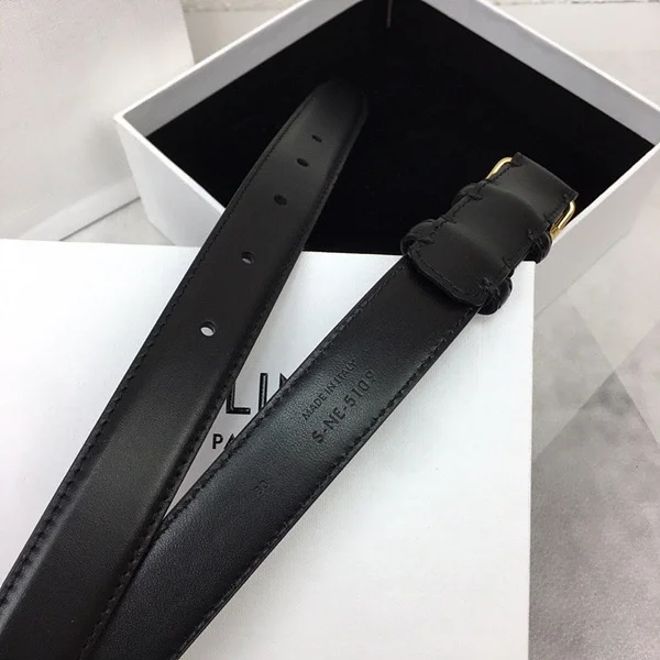 셀린느 미디움 트리옹프 벨트 토리옹 레더 블랙