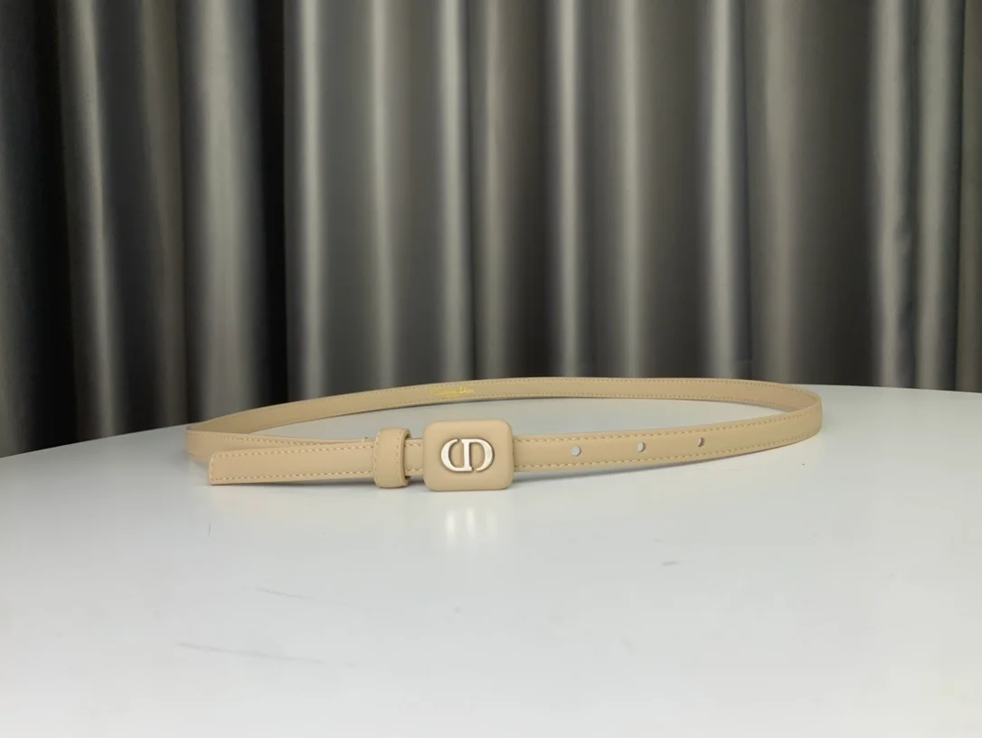 디올 바비 벨트 베이지 12mm