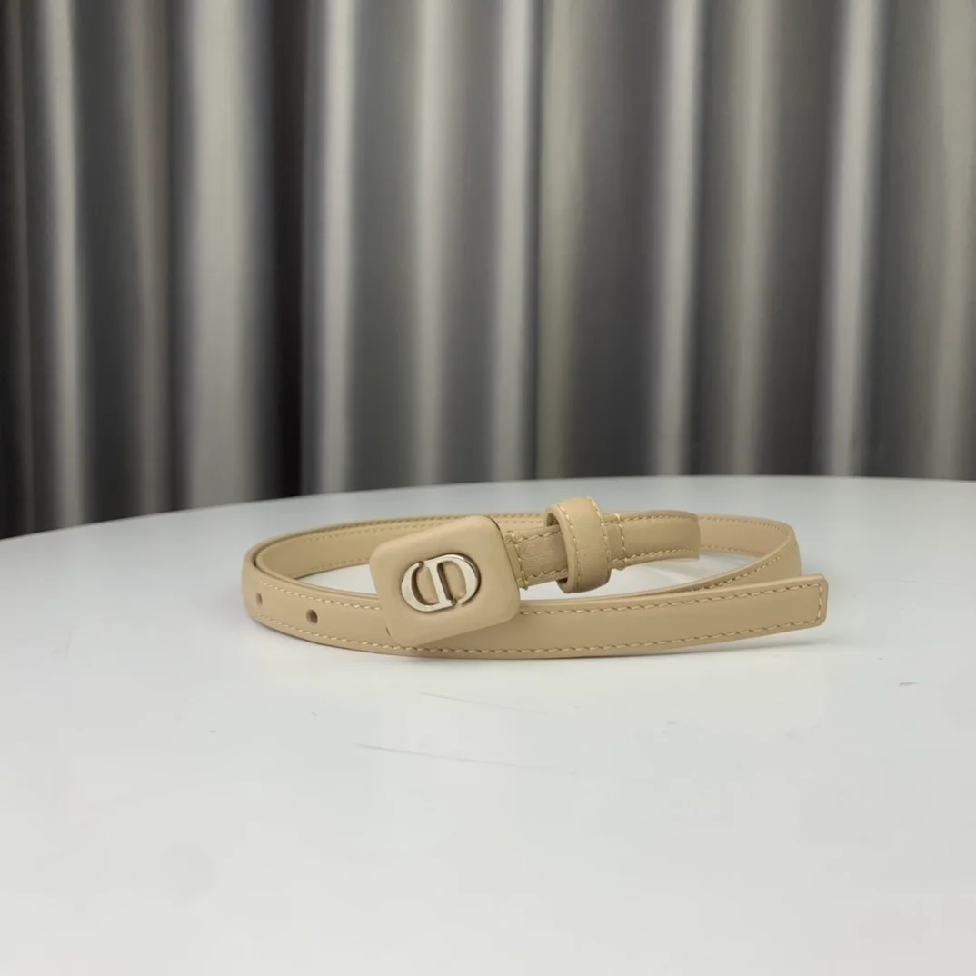 디올 바비 벨트 베이지 12mm