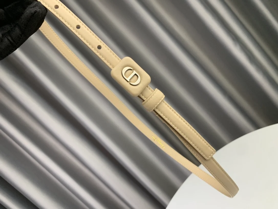 디올 바비 벨트 베이지 12mm