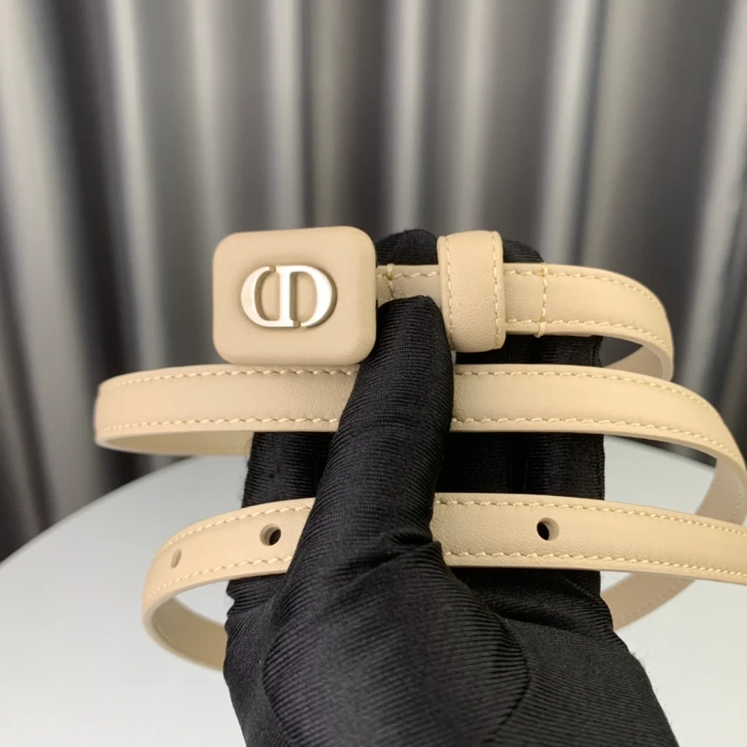 디올 바비 벨트 베이지 12mm