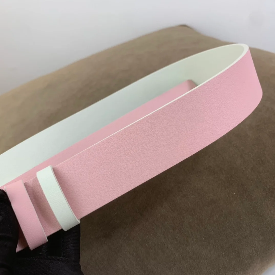 디올 30 몽테뉴 리버서블 벨트 핑크 라떼 35mm