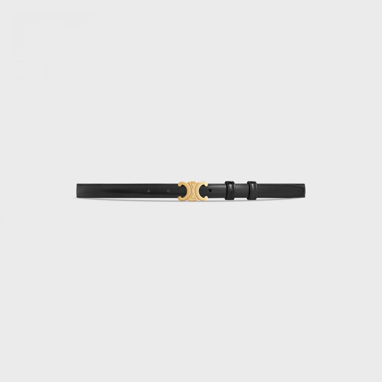 셀린느 스몰 트리옹프 벨트 블랙 18mm