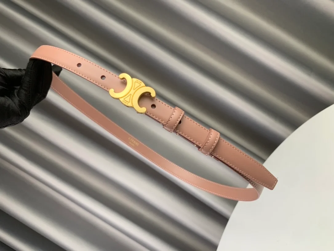 셀린느 스몰 트리옹프 벨트 핑크 18mm