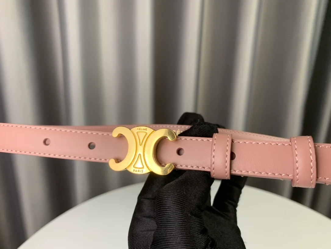 셀린느 스몰 트리옹프 벨트 핑크 18mm