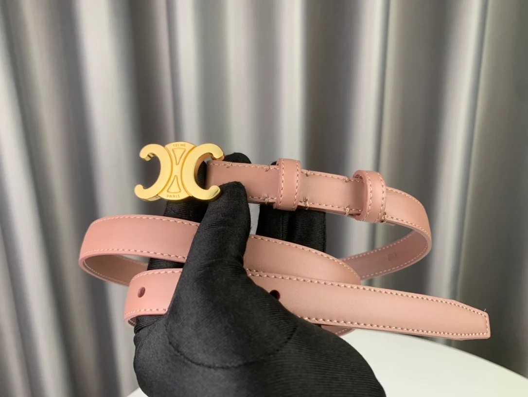 셀린느 스몰 트리옹프 벨트 핑크 18mm