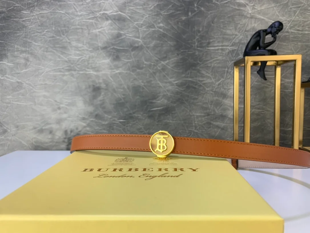 버버리 익스클루시브 로고 벨트 브라운 20mm