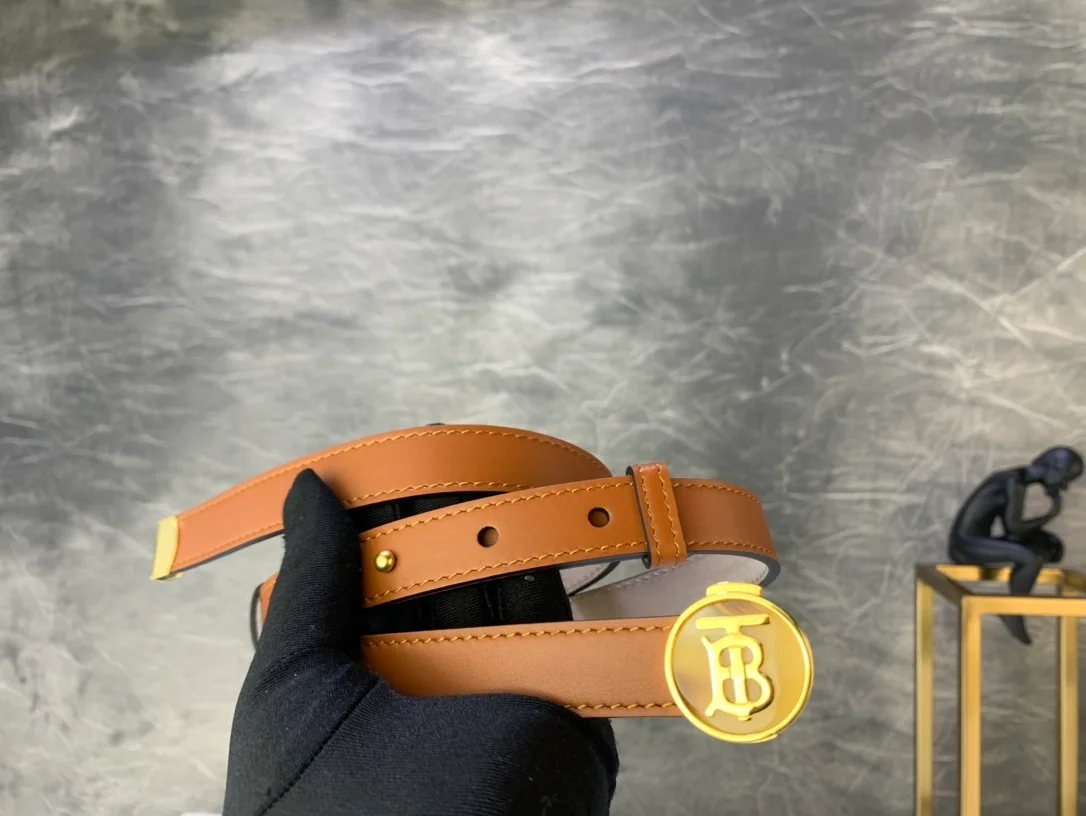 버버리 익스클루시브 로고 벨트 브라운 20mm