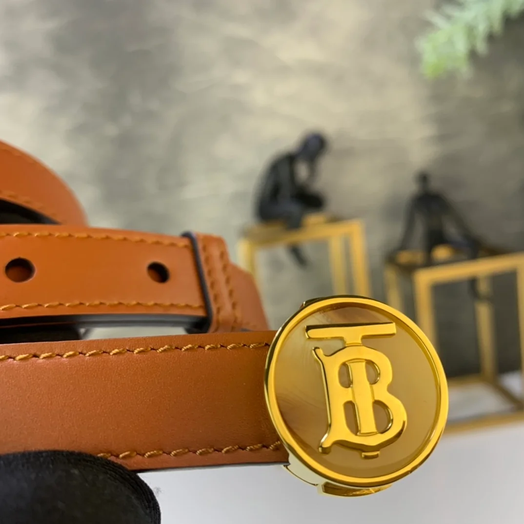 버버리 익스클루시브 로고 벨트 브라운 20mm