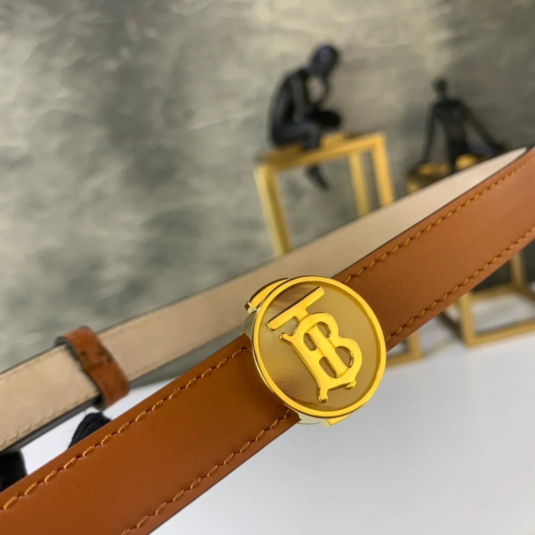 버버리 익스클루시브 로고 벨트 브라운 20mm