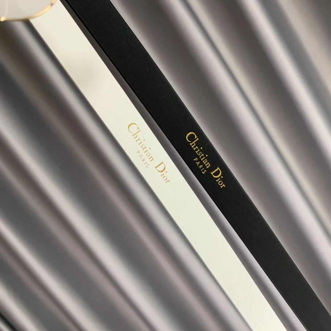 디올 테디 벨트 화이트 15mm