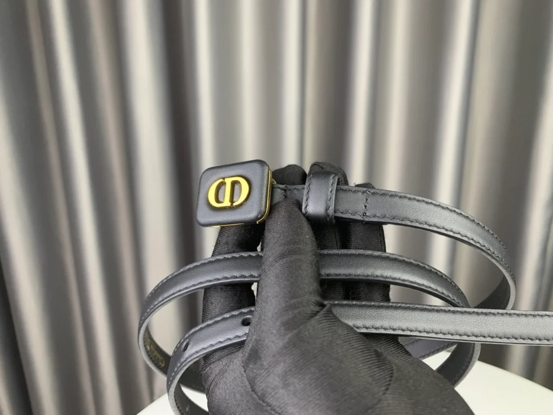 디올 바비 벨트 블랙 12mm