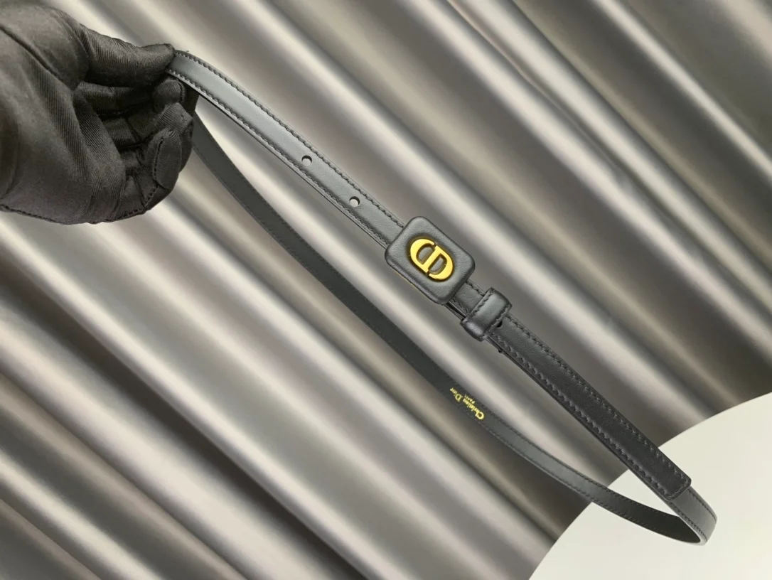 디올 바비 벨트 블랙 12mm