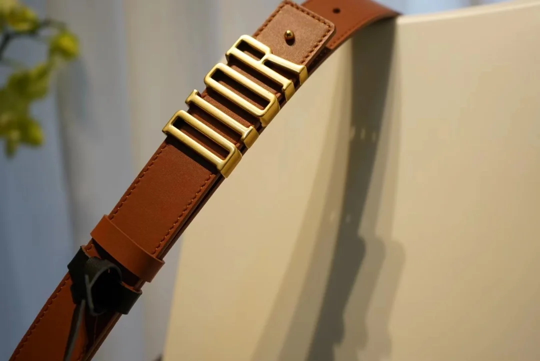 디올 D-FENCE 리버서블 벨트 브라운 블랙 30mm