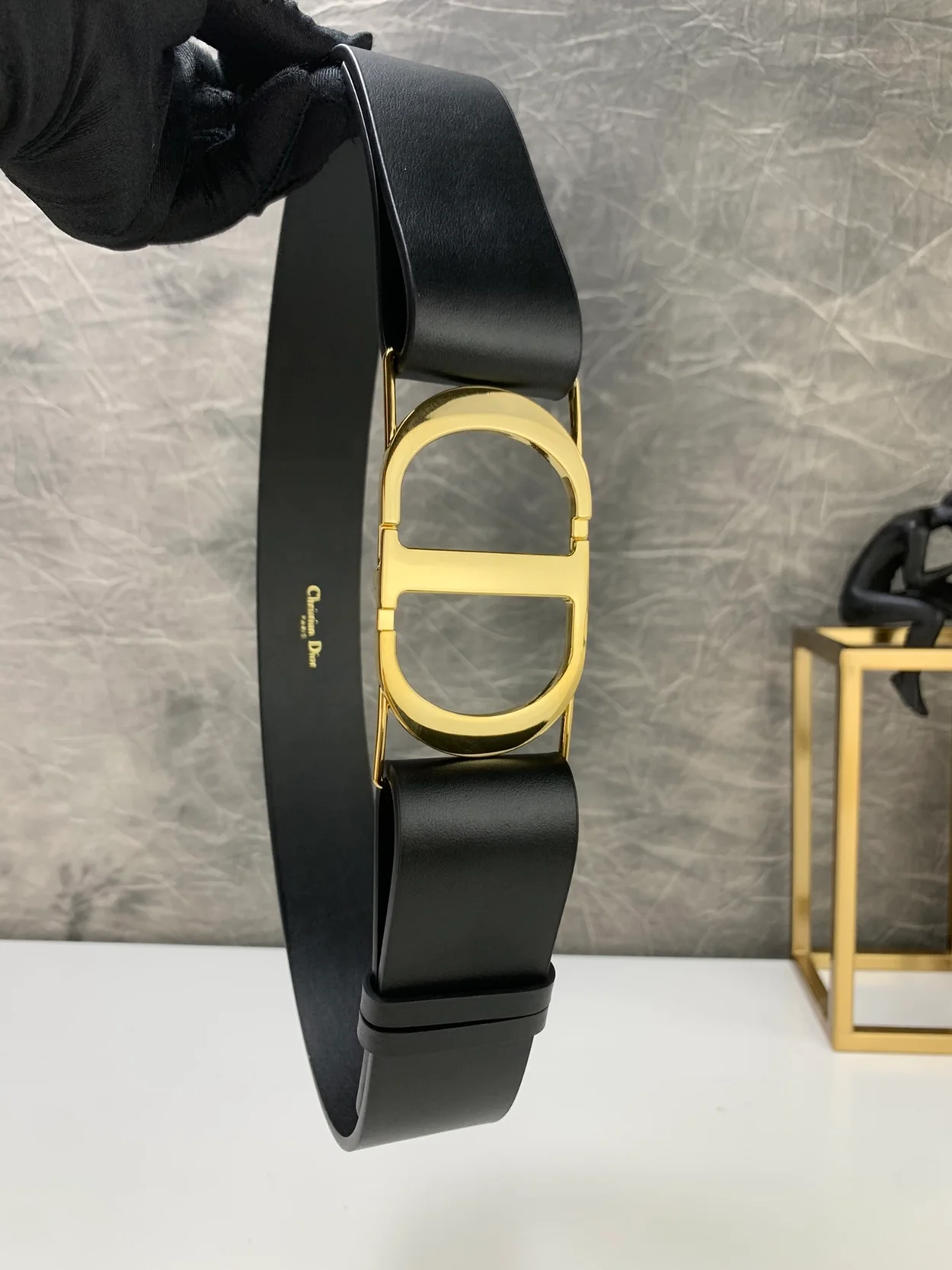 디올 30 몽테뉴 블랙 벨트 40mm