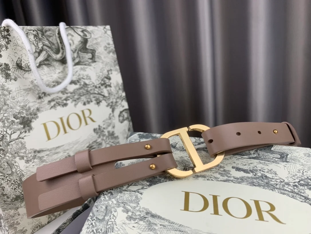 디올 30 몽테뉴 벨트 베이지 30mm