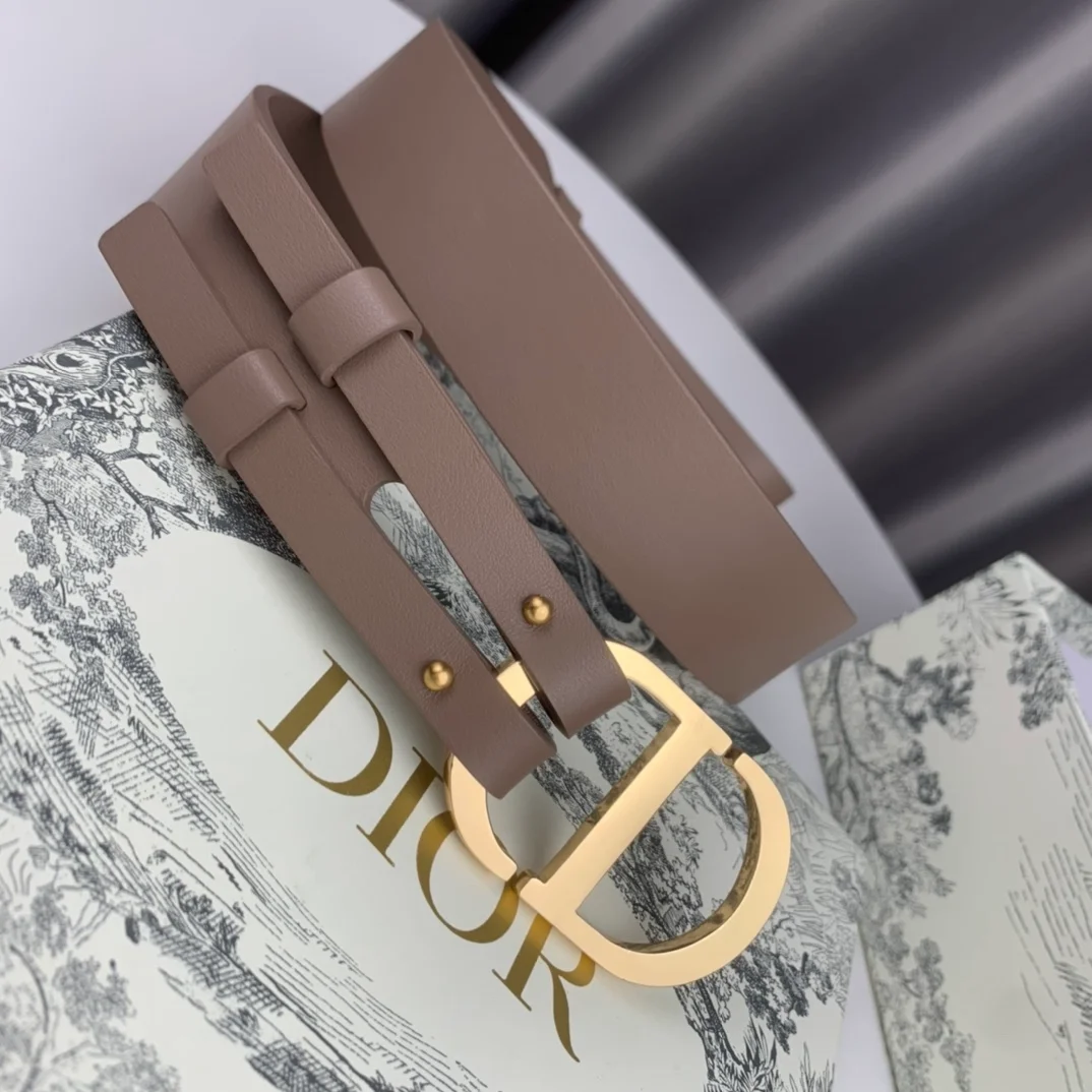 디올 30 몽테뉴 벨트 베이지 30mm