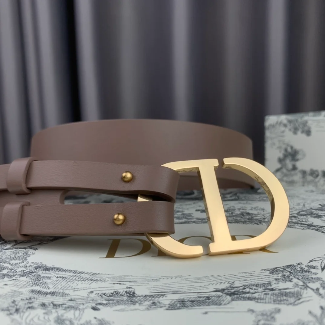 디올 30 몽테뉴 벨트 베이지 30mm