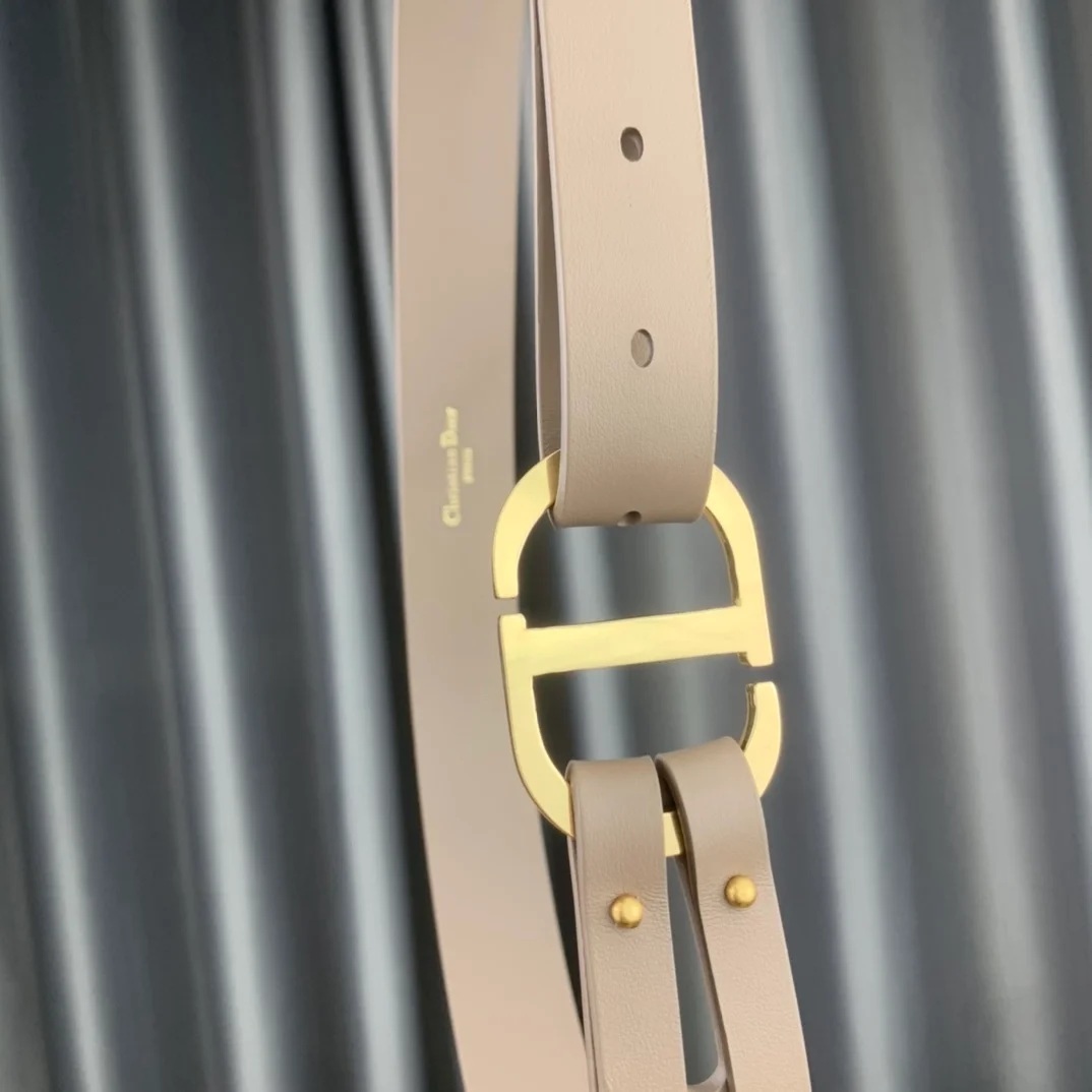 디올 30 몽테뉴 벨트 베이지 30mm