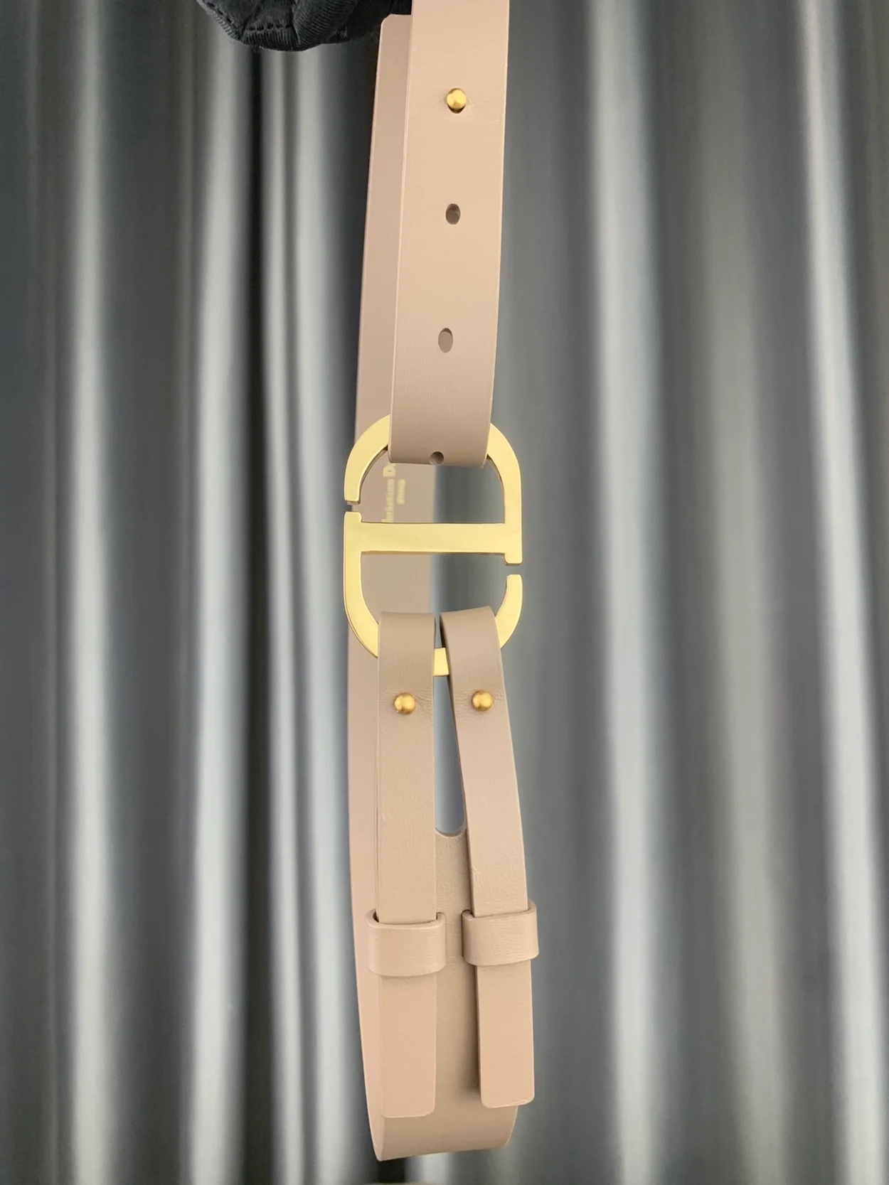 디올 30 몽테뉴 벨트 베이지 30mm