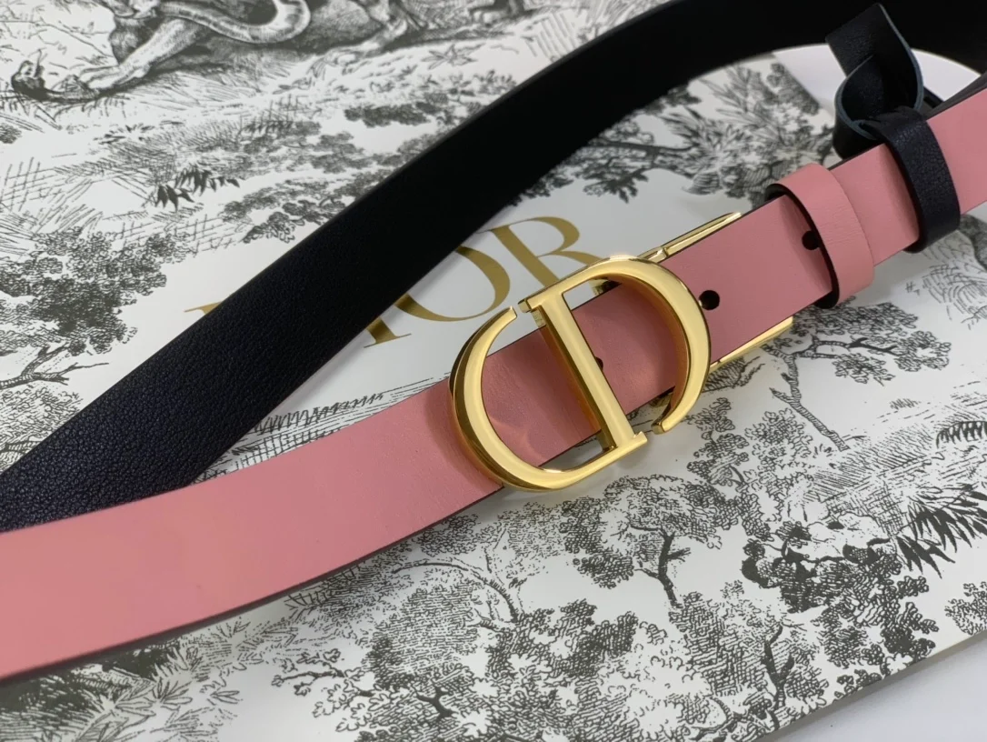 디올 30 몽테뉴 리버서블 벨트 핑크 20mm