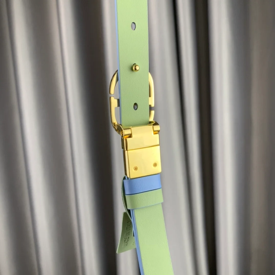 디올 30 몽테뉴 리버서블 벨트 블루 그린 20mm