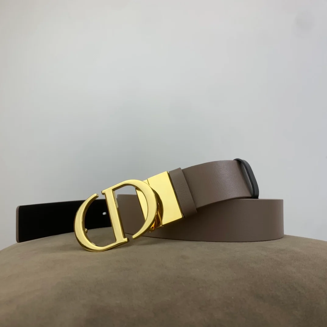 디올 30 몽테뉴 리버서블 벨트 베이지 블랙 35mm