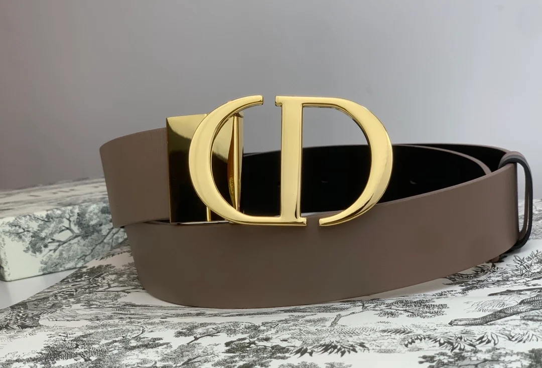 디올 30 몽테뉴 리버서블 벨트 베이지 블랙 35mm