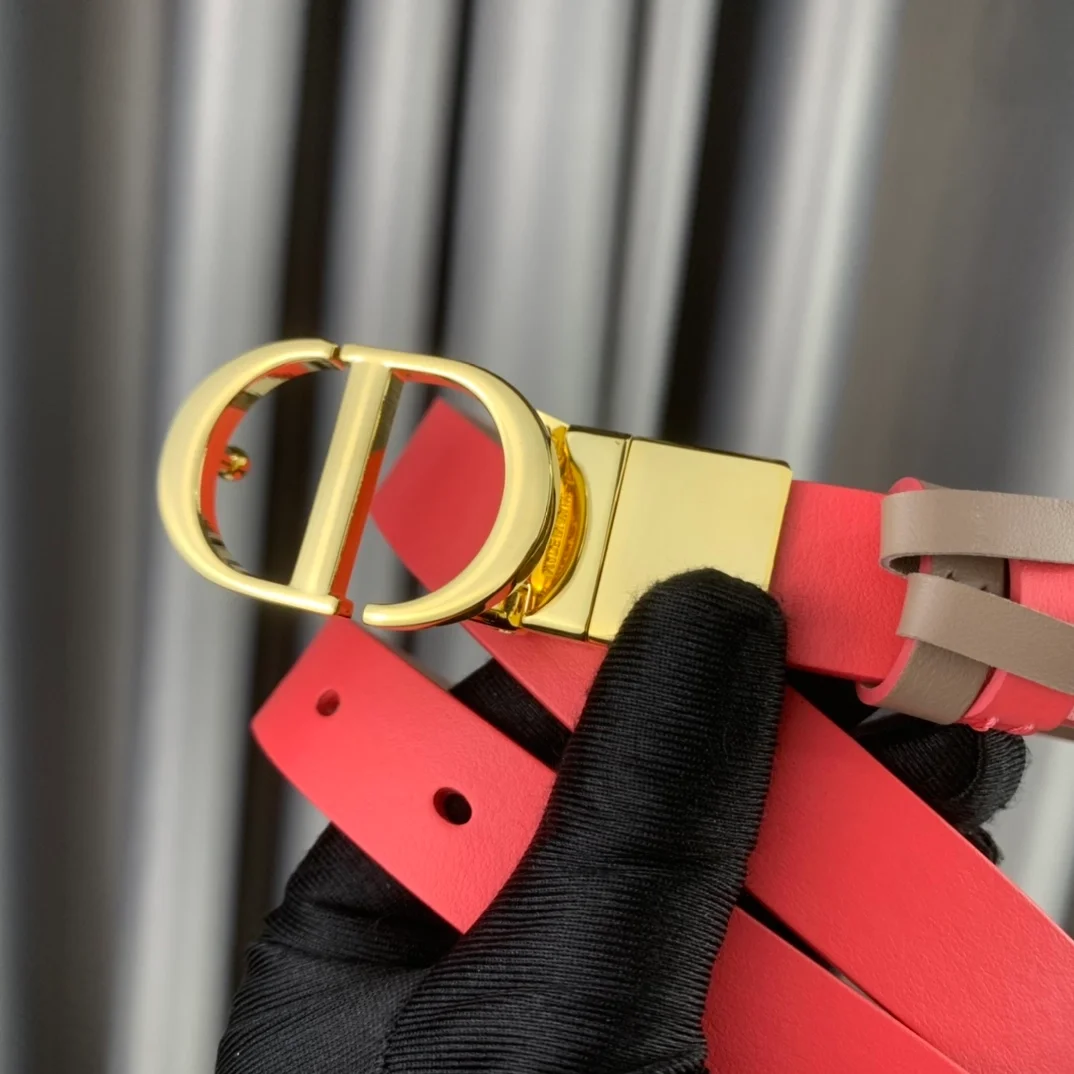 디올 30 몽테뉴 리버서블 벨트 로즈 베이지 20mm